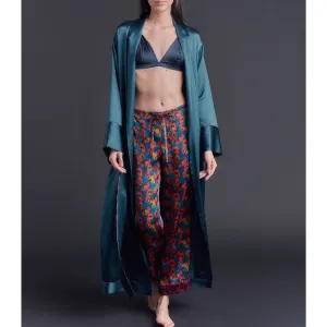 Serena Pajama Pant in Gemma Rose Liberty Print Silk Charmeuse