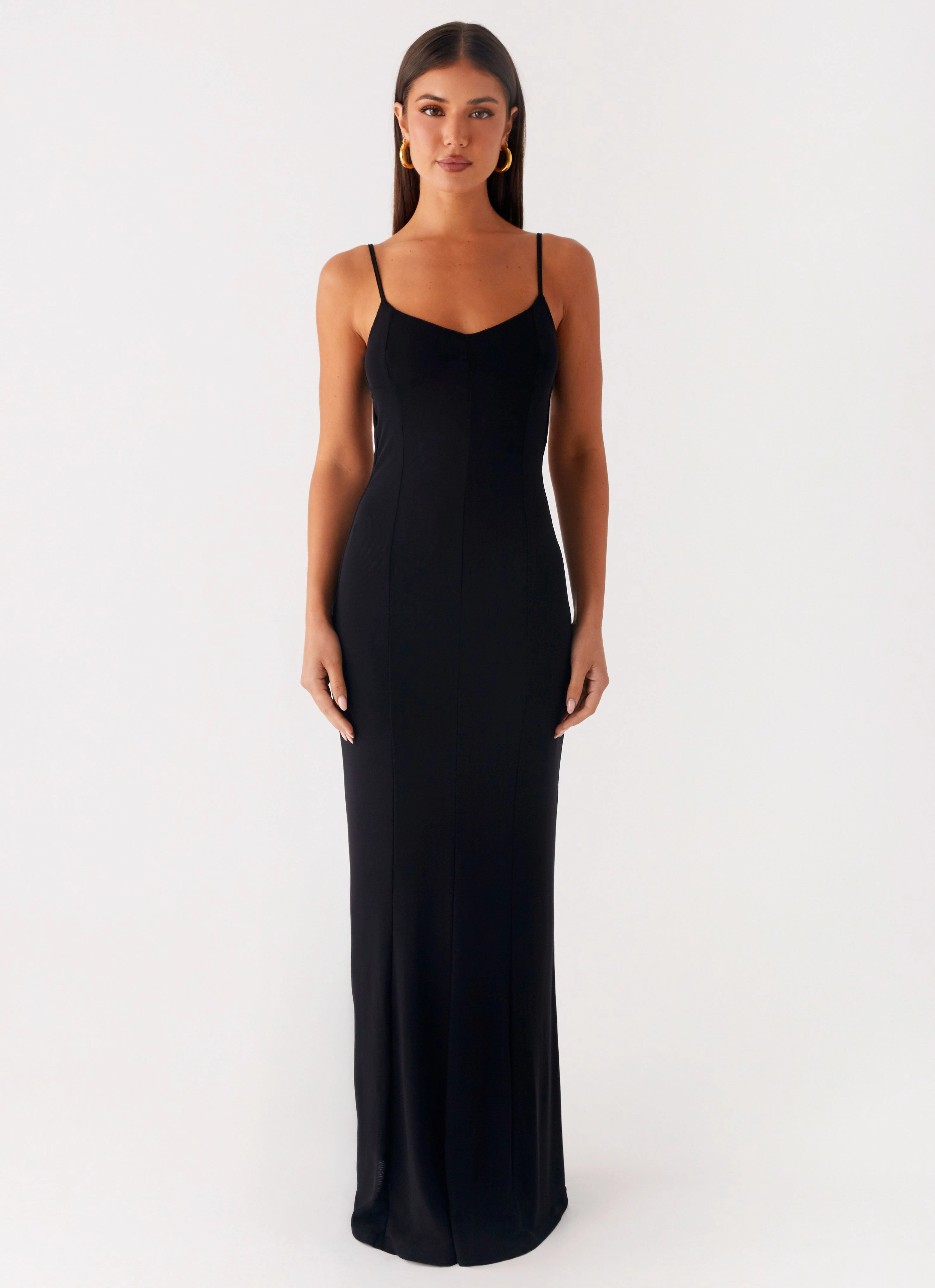 Smart Wear Serene Escape Maxi Dress - Black