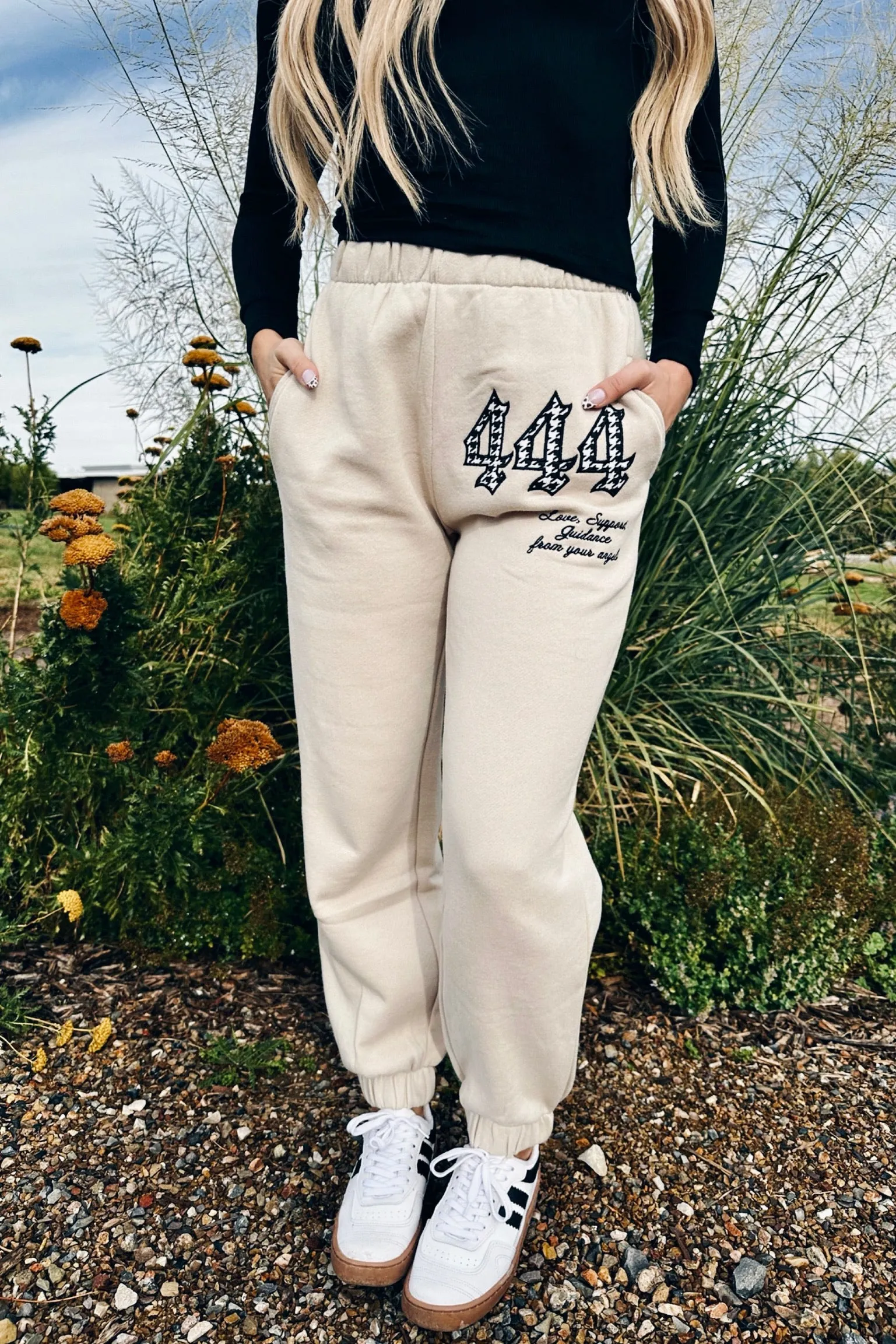Stretch Material Flat Lock Seams Serenity 444 Joggers