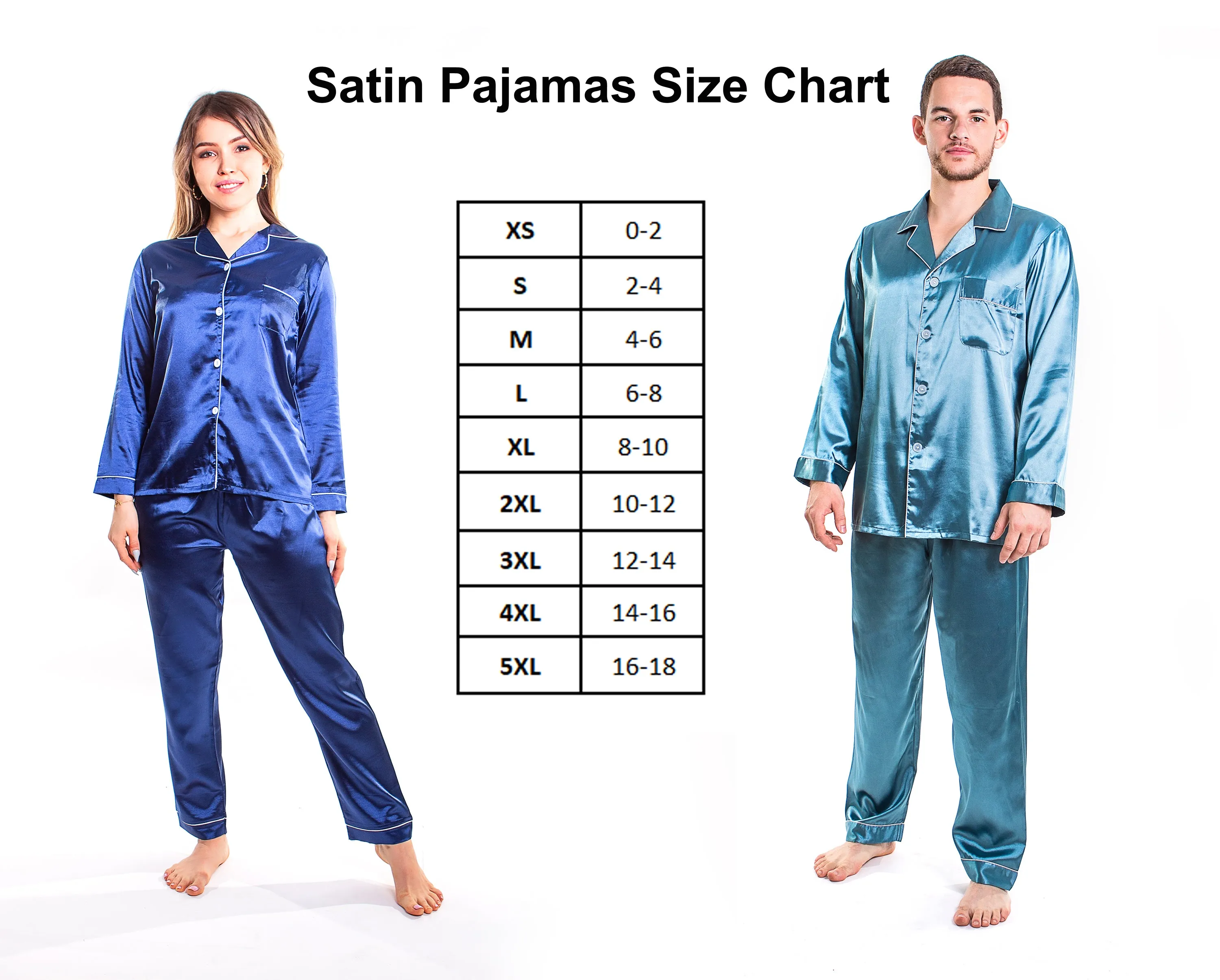 Set of 15 Bridesmaids Pajamas, Custom Wedding Satin Pajamas  - Long   Long