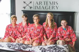 Set of 5  Bridesmaids Robes, Bridesmaid Gift, Gift for Bridesmaid, Robe for Bridesmaid, Bridesmaid Robe, Bridal Party Robe