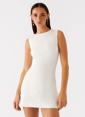 Wrinkle Resistant Finish Shai Pearl Mini Dress - Ivory