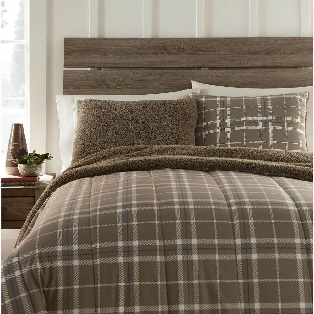Shavel Home Products - Micro Flannel Reverse to  Comforter Set