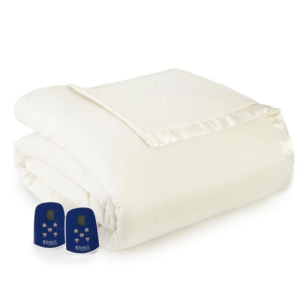 Shavel Micro Flannel High Quality Durable Heating Technology Luxuriously Soft & Warm Electric Blanket