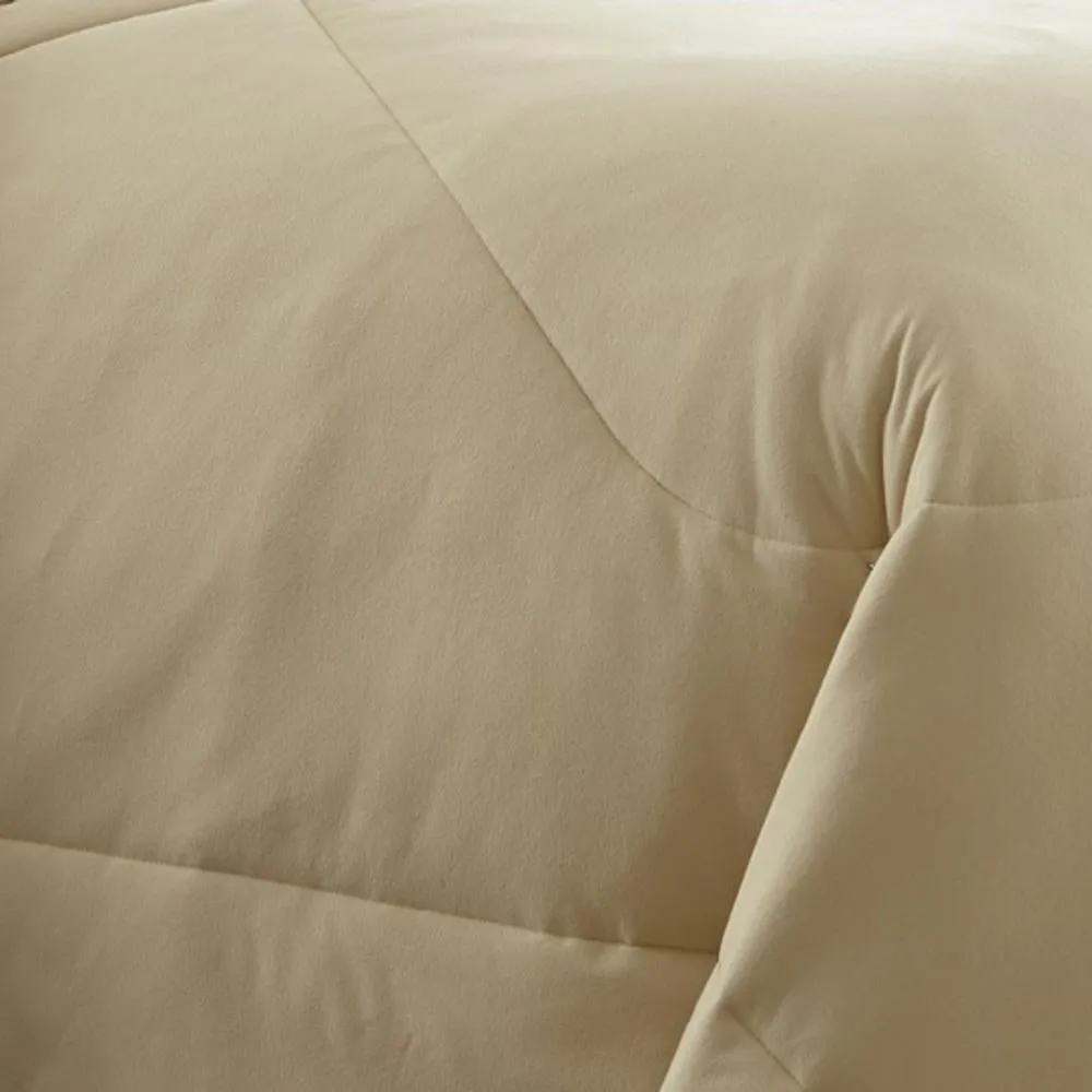 Shavel Micro Flannel High Quality Solid Color Reversible Luxuriously Soft & Warm Comfortable Comforter Mini Set