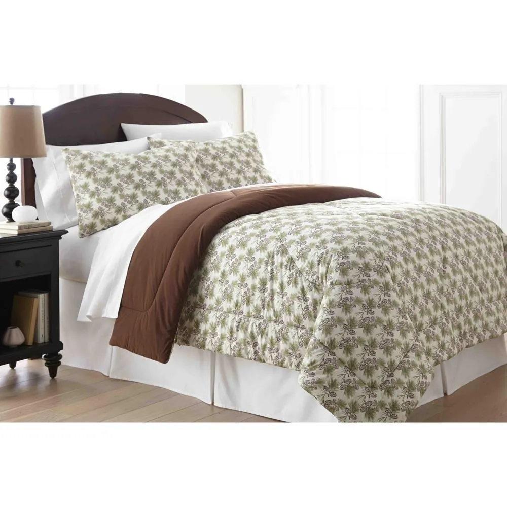 Shavel Micro Flannel High Quality Solid Color Reversible Luxuriously Soft & Warm Comfortable Comforter Mini Set