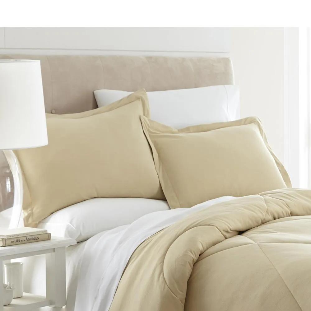 Shavel Micro Flannel High Quality Solid Color Reversible Luxuriously Soft & Warm Comfortable Comforter Mini Set