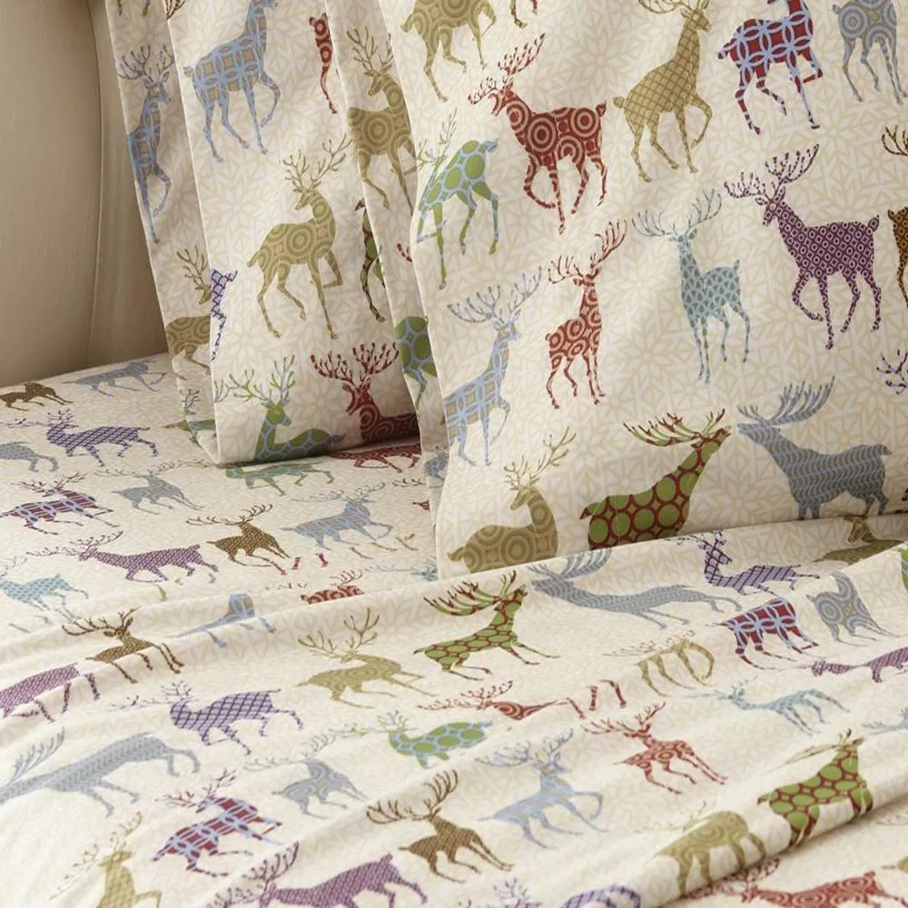 Shavel Micro Flannel Printed Sheet Set