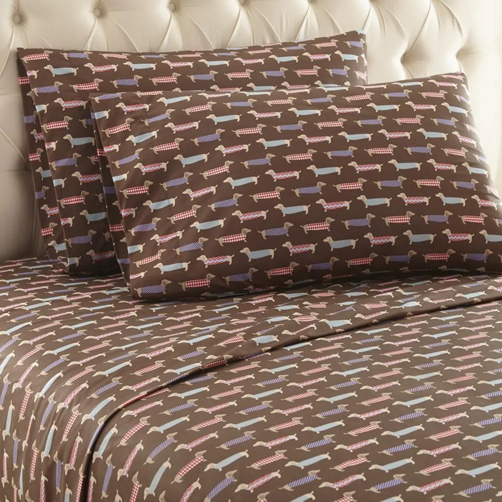 Shavel Micro Flannel Printed Sheet Set