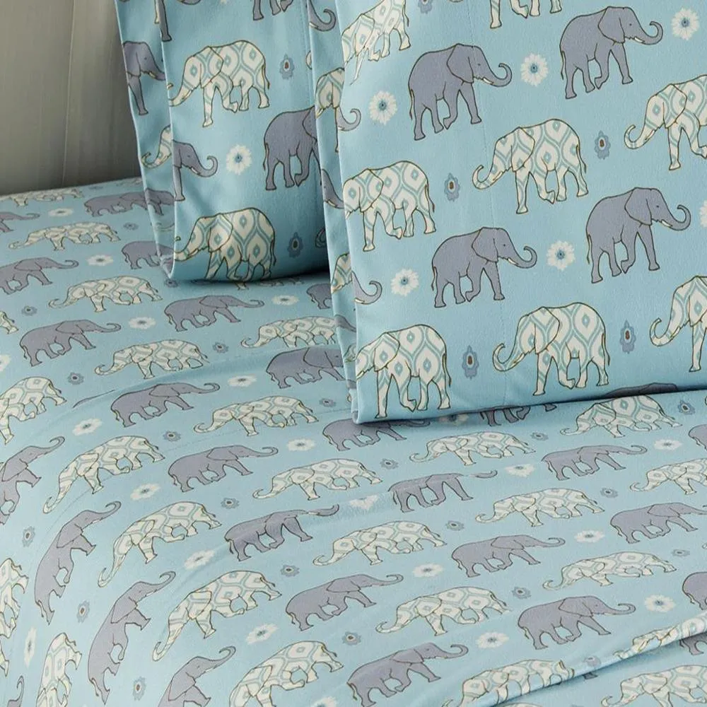 Shavel Micro Flannel Printed Sheet Set