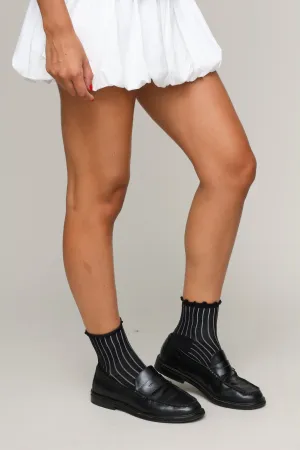 Sheer Rib Anklet Sock Basic Long Sleeve