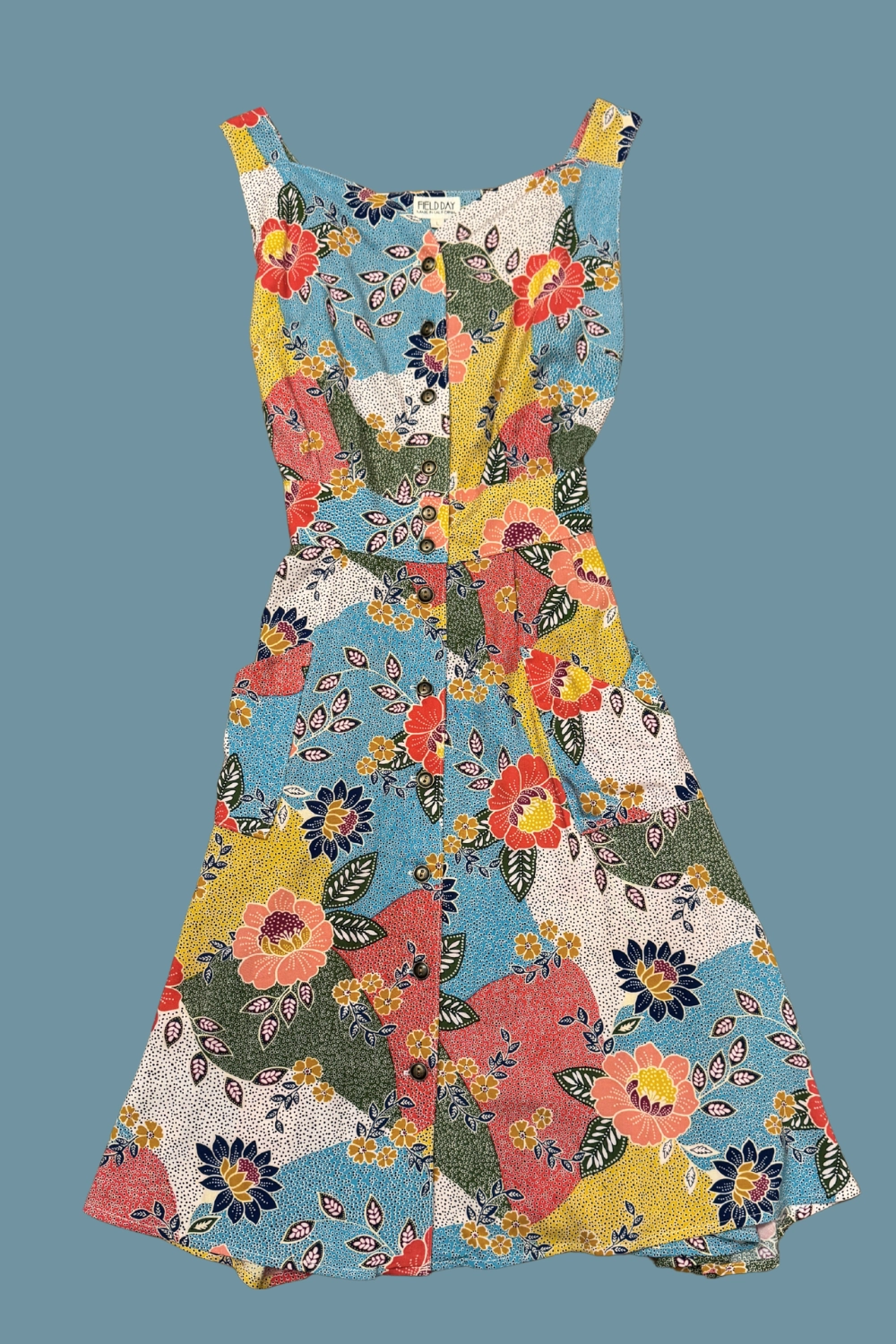 OdorControlTreatment Sheet Dress in Patchwork Party Challis