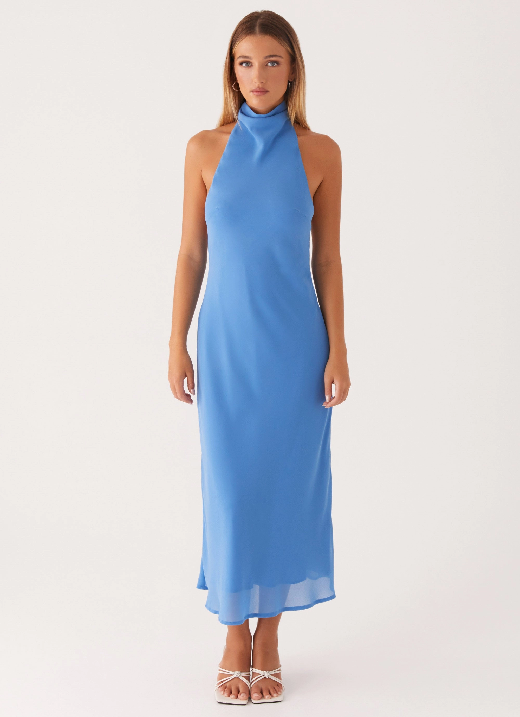 Shelly Midi Dress - Azure Easy Flow Perfect for Travel