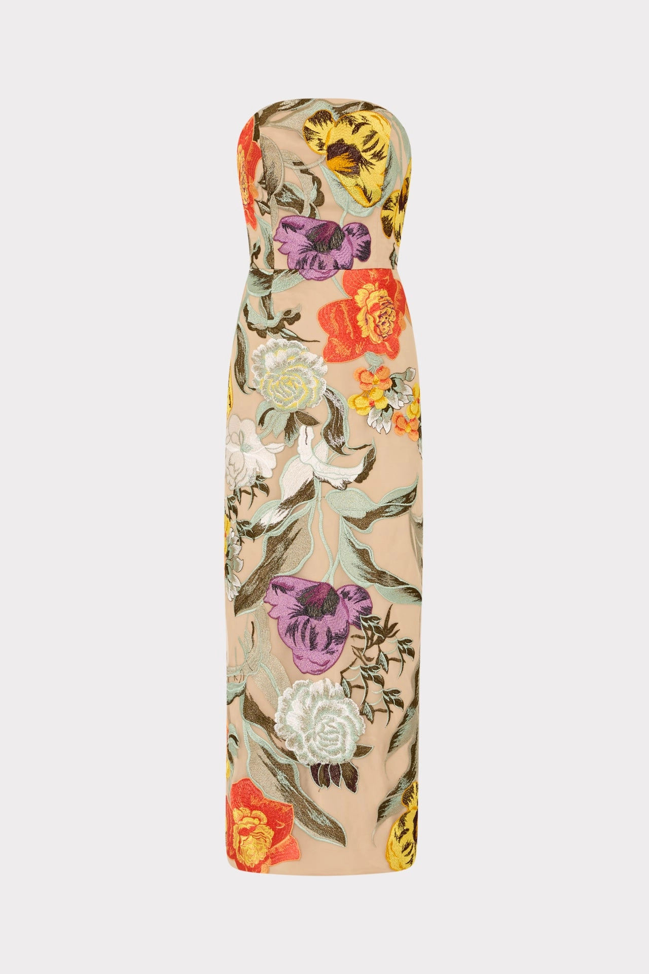 Soft Cut Shiloh Embroidered Midi Dress