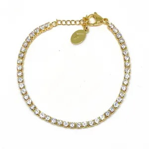 HighDensityFoam Active Wear Shimmer Tennis Bracelet - Gold
