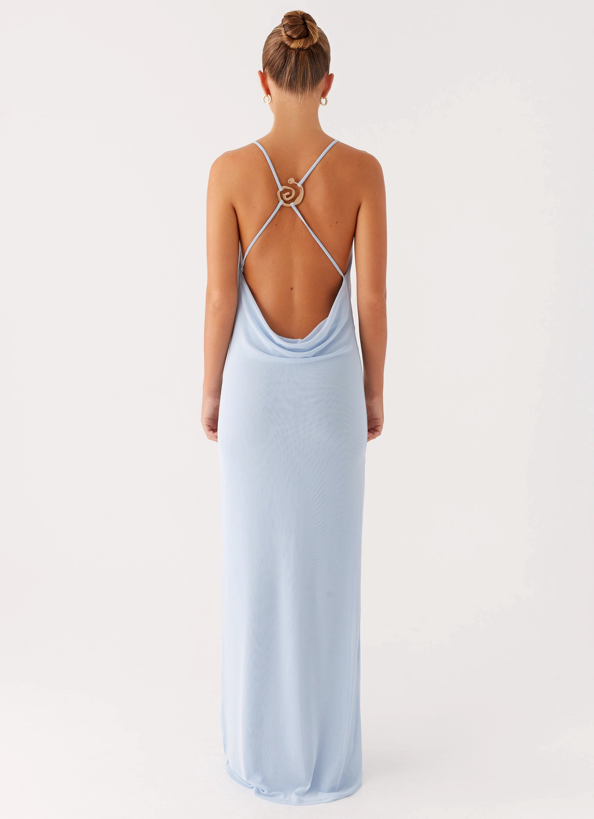Polished Form Game Player Maxi Dress - Blue