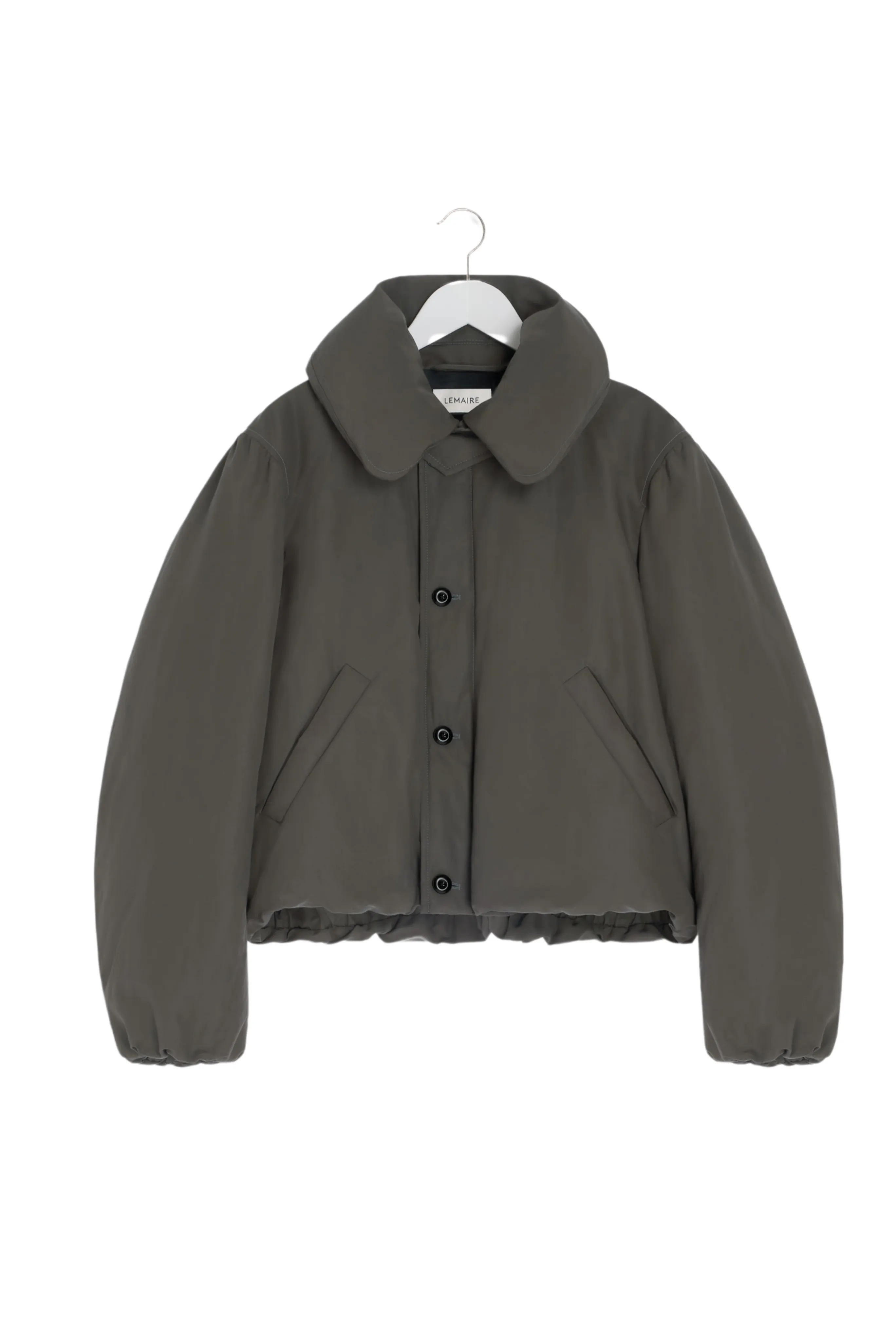 Short Puffer Blouson Double Faced Jersey Knit Compact Stitching
