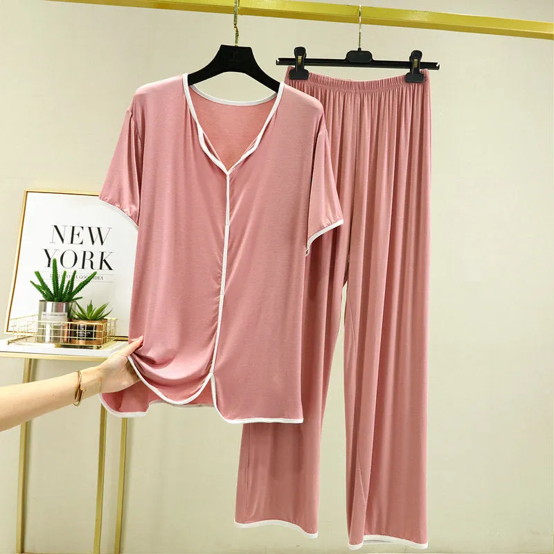 Short Sleeve Modal Fabric Pajamas