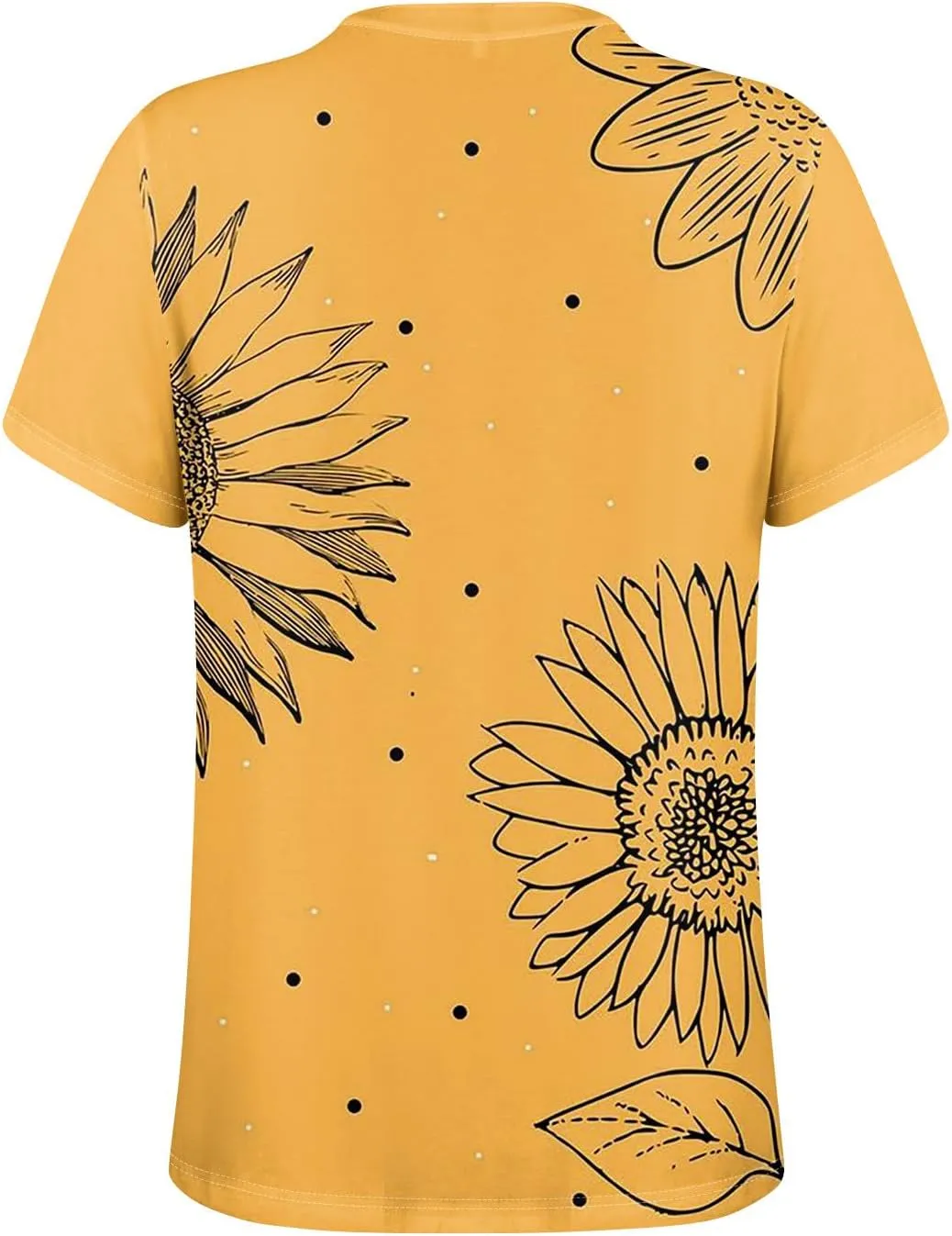 Short Sleeve Shirts for Women Button V Neck Tshirts Trendy Dressy Casual Blouses Loose Fit Graphic Tunics 2025