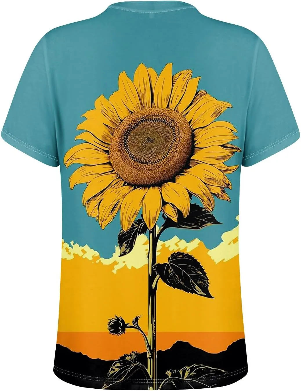 Short Sleeve Shirts for Women Button V Neck Tshirts Trendy Dressy Casual Blouses Loose Fit Graphic Tunics 2025