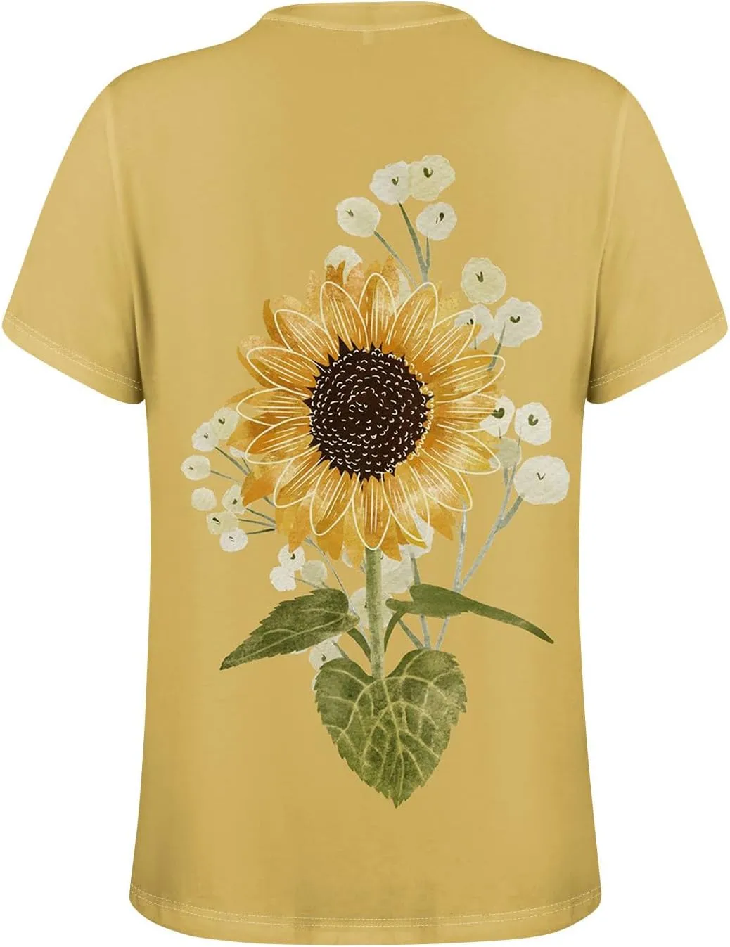 Short Sleeve Shirts for Women Button V Neck Tshirts Trendy Dressy Casual Blouses Loose Fit Graphic Tunics 2025