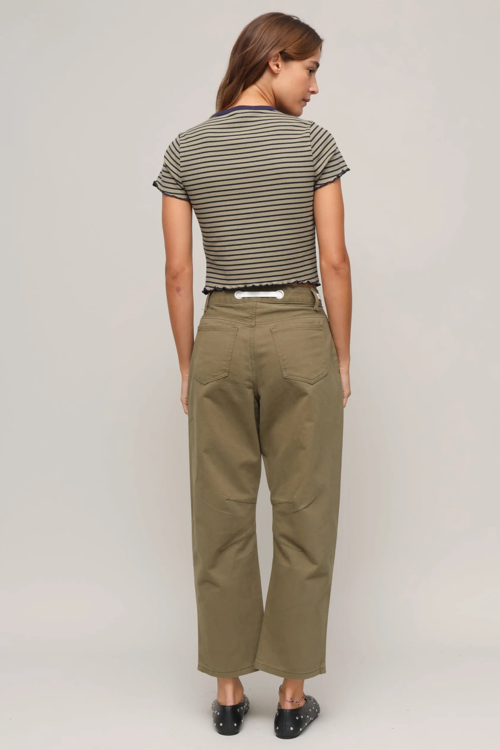 HighStrength Threadwork Hygroscopic Inner Layer Short Sleeve Striped T Shirt
