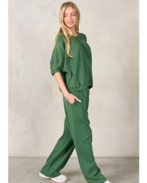 Short Sleeve Waffle Lounge Set