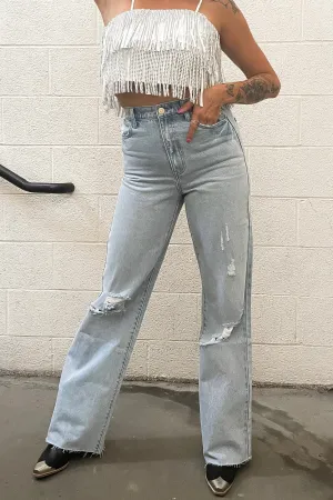 Show Me Your Mumu 90's Straight Jeans LowMaintenance VentedBack