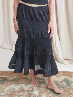 Soft Blended Fabric Ginny Tiered Skirt