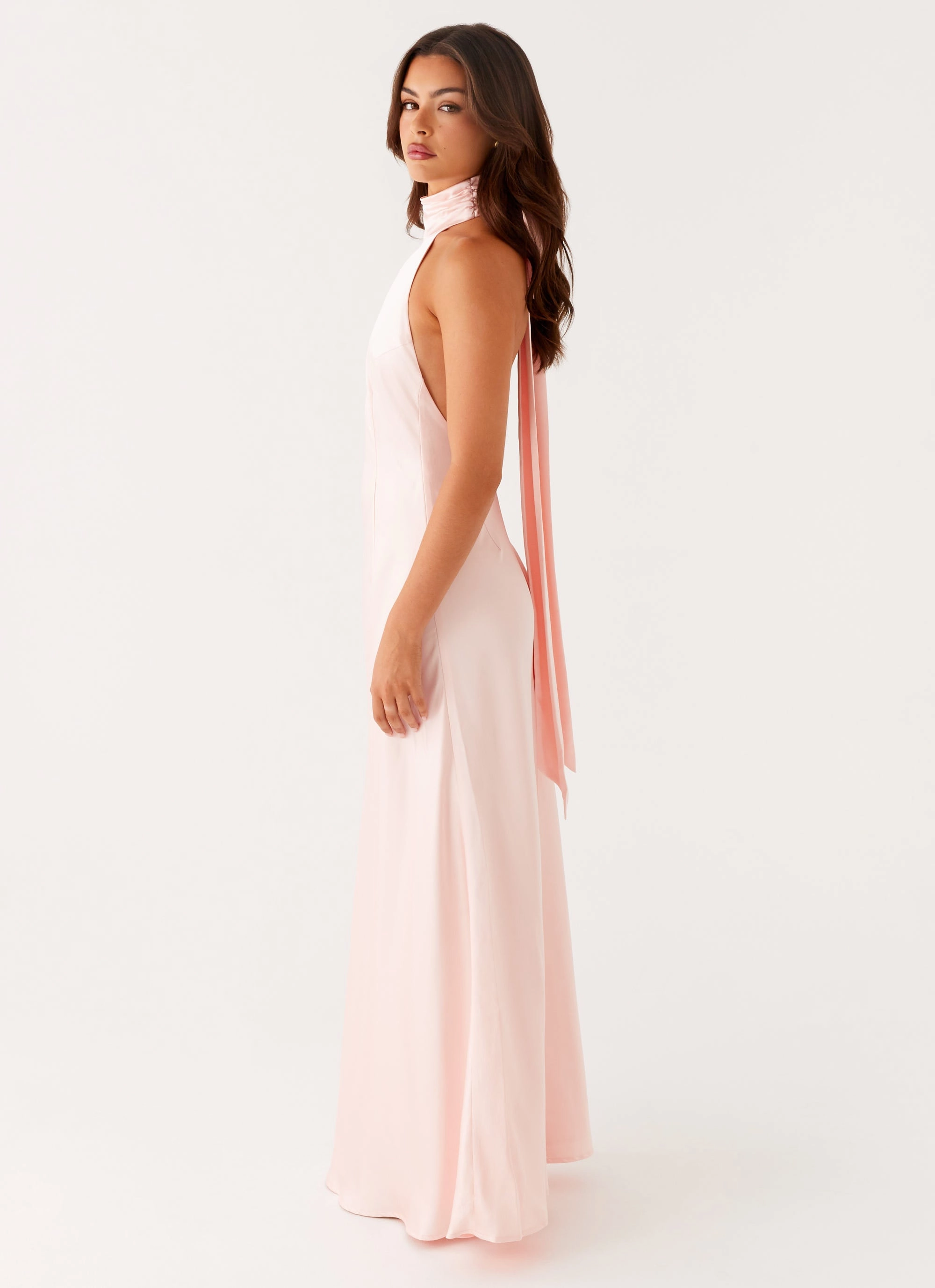 Siani Backless Maxi Dress - Pink Light Soft