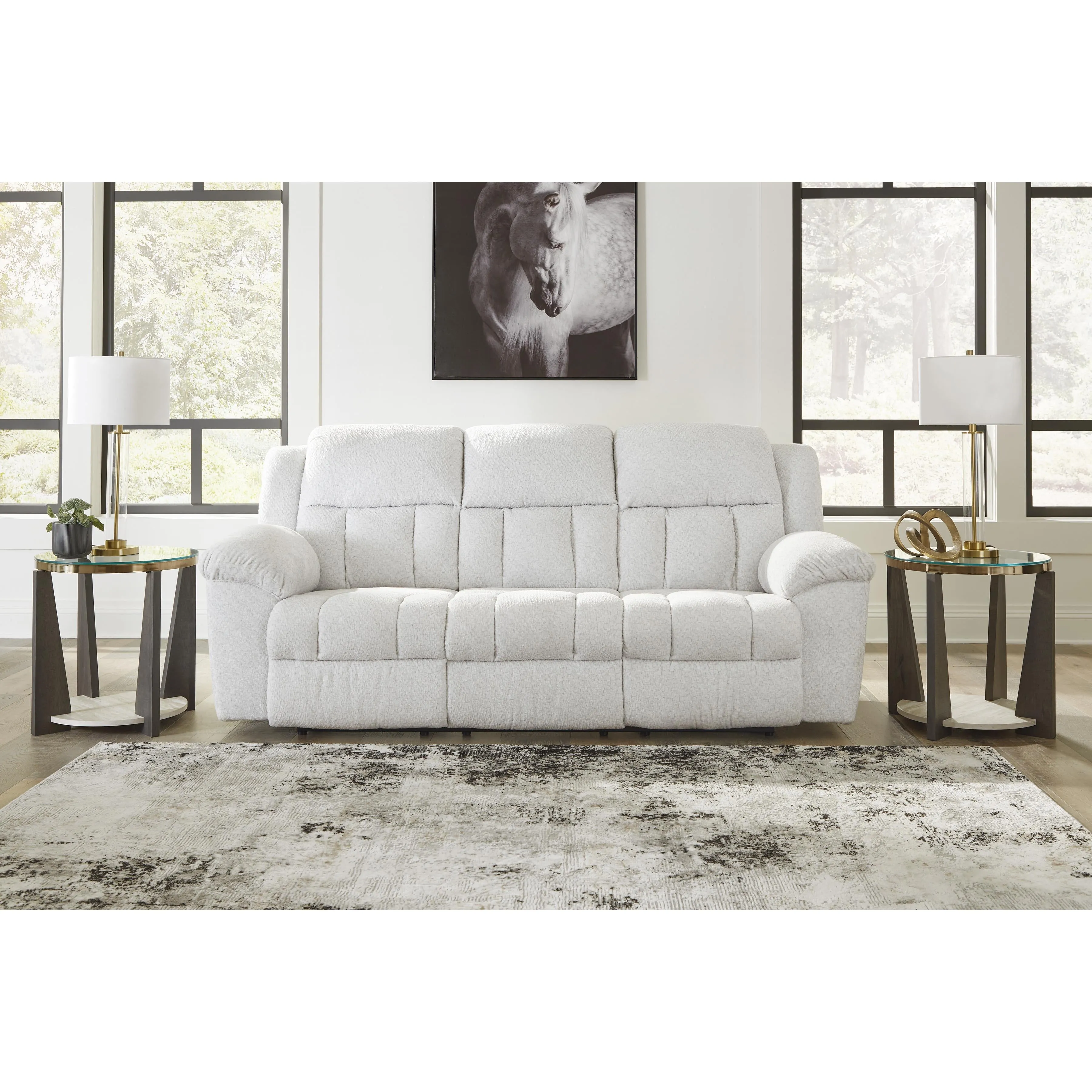 Signature Design by Ashley Frohn Reclining Fabric Sofa 3740588