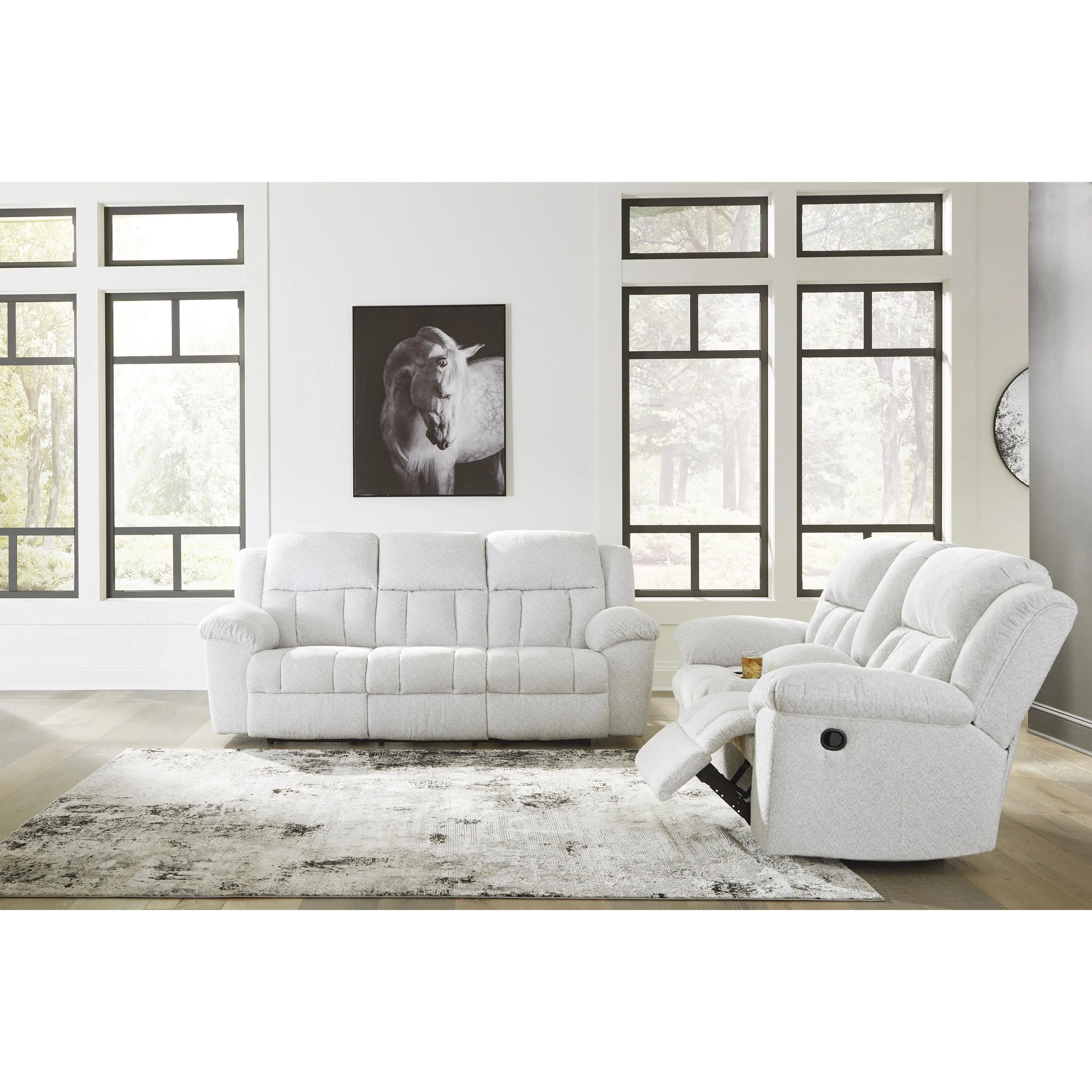 Signature Design by Ashley Frohn Reclining Fabric Sofa 3740588