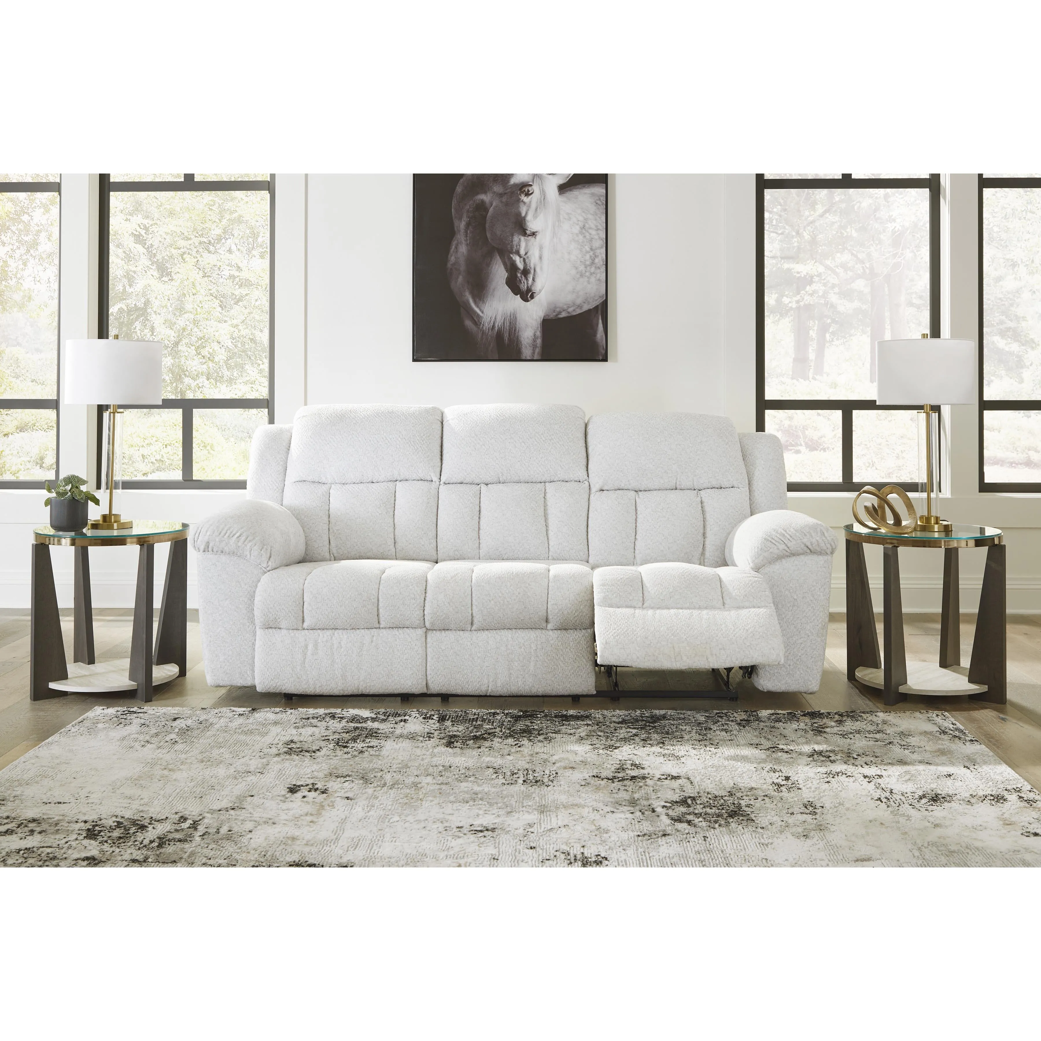 Signature Design by Ashley Frohn Reclining Fabric Sofa 3740588