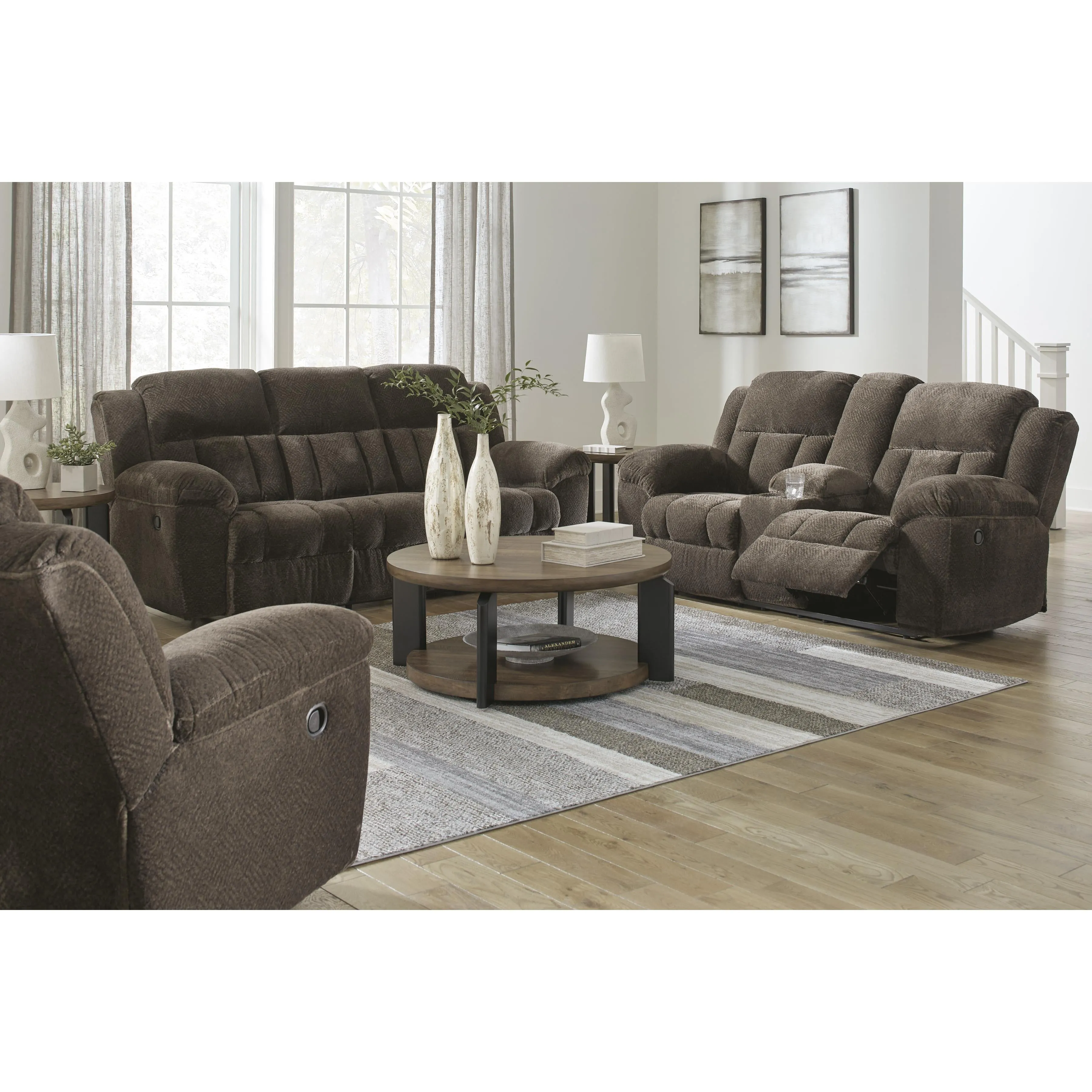 Signature Design by Ashley Frohn Reclining Fabric Sofa 3740788