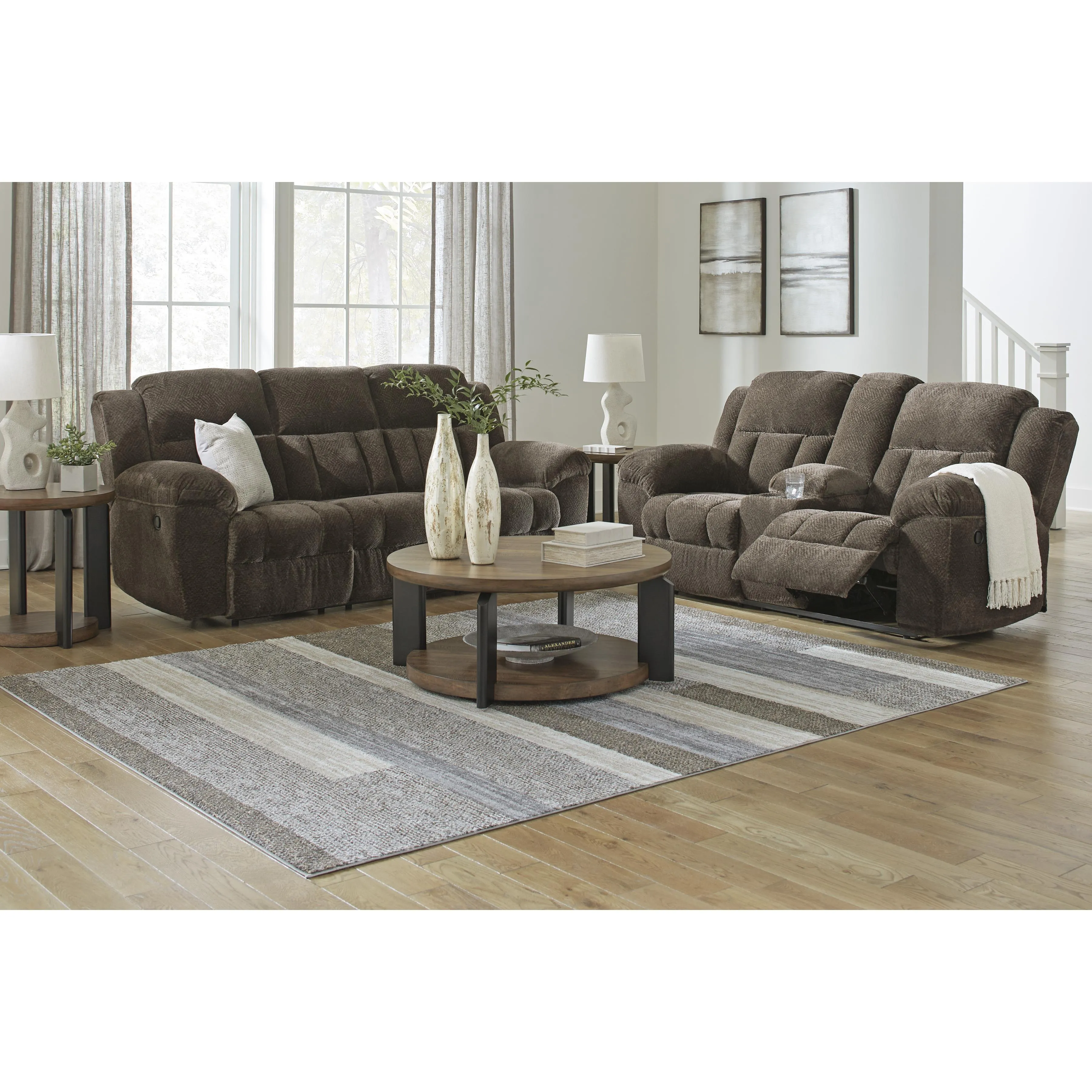 Signature Design by Ashley Frohn Reclining Fabric Sofa 3740788