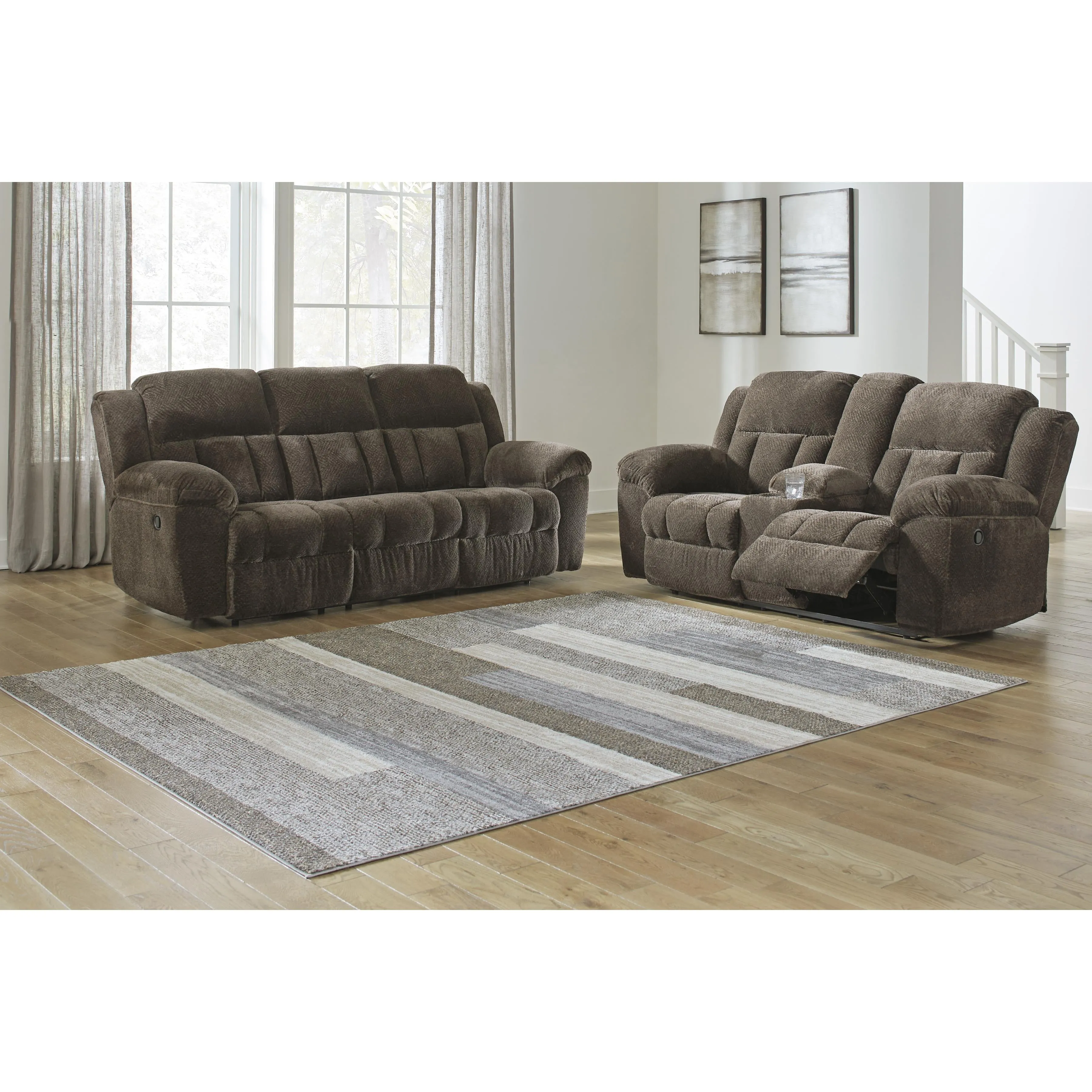 Signature Design by Ashley Frohn Reclining Fabric Sofa 3740788