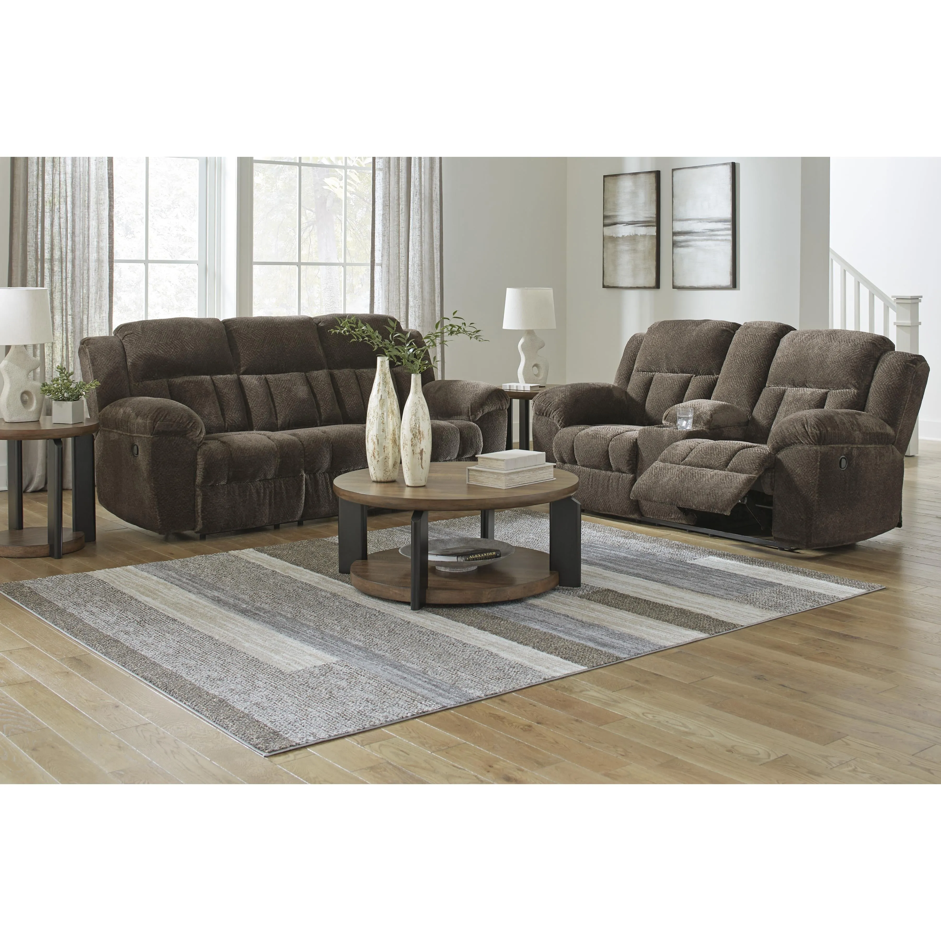 Signature Design by Ashley Frohn Reclining Fabric Sofa 3740788