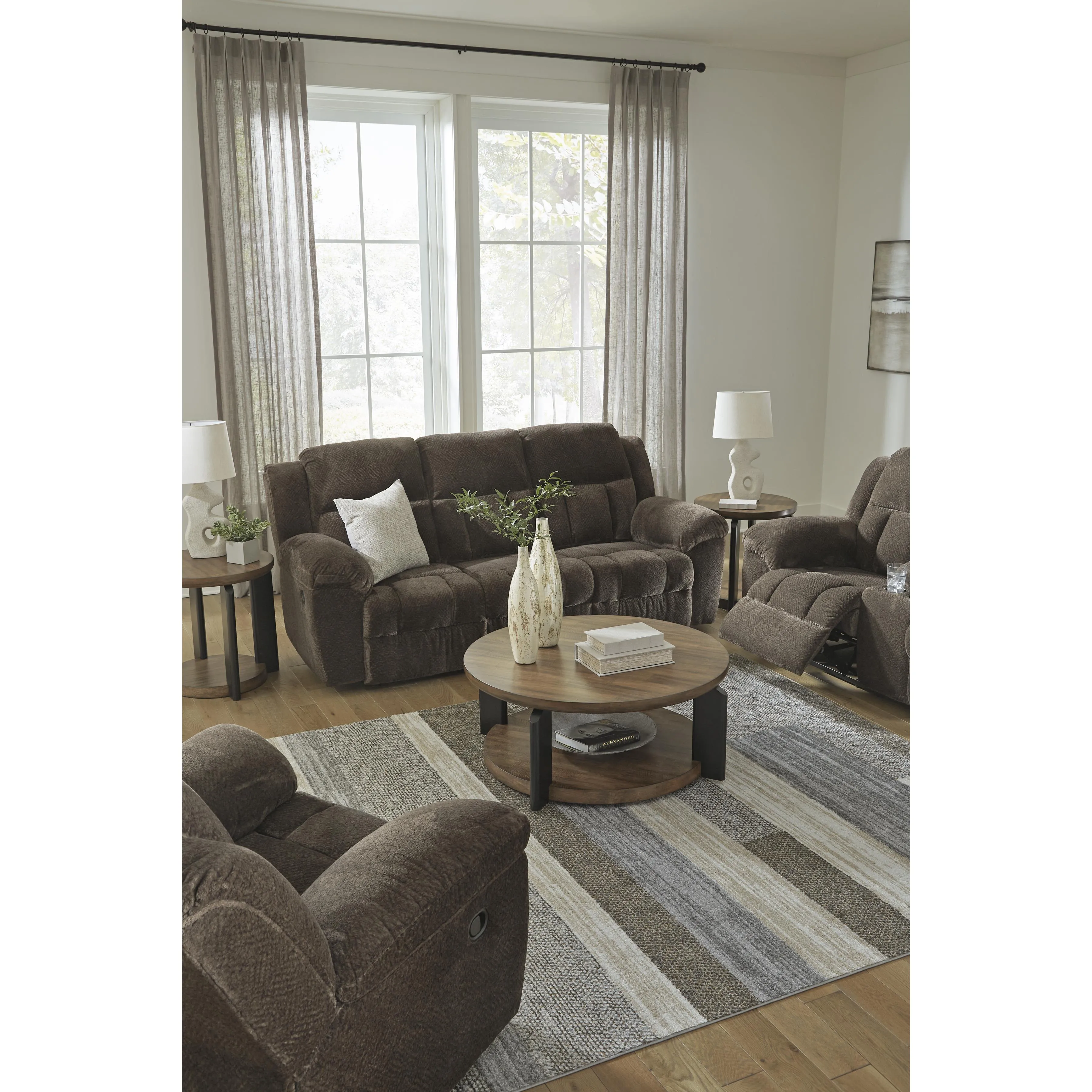Signature Design by Ashley Frohn Reclining Fabric Sofa 3740788