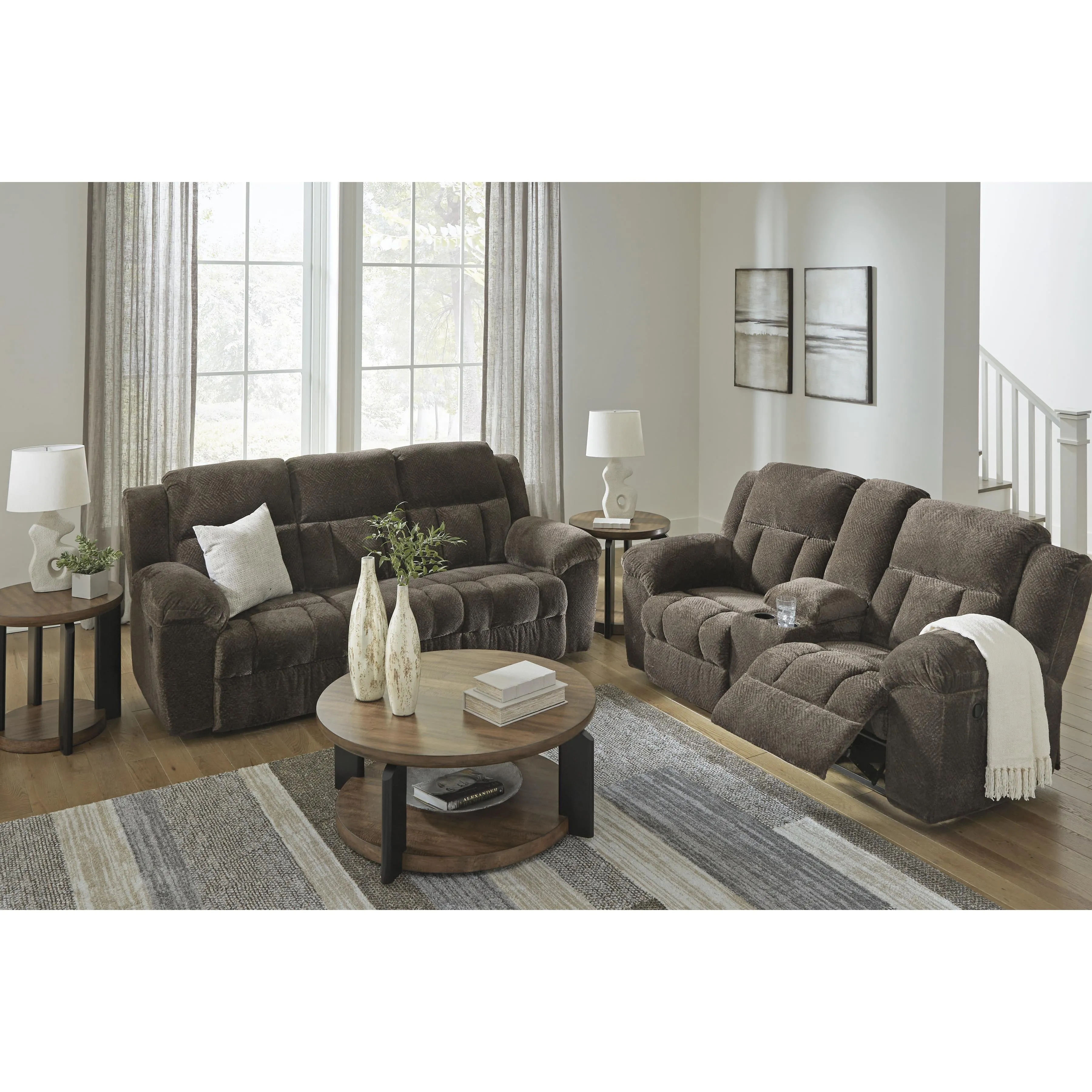 Signature Design by Ashley Frohn Reclining Fabric Sofa 3740788