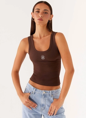 Signature Tank Top - Chocolate FrictionResistant Fabric