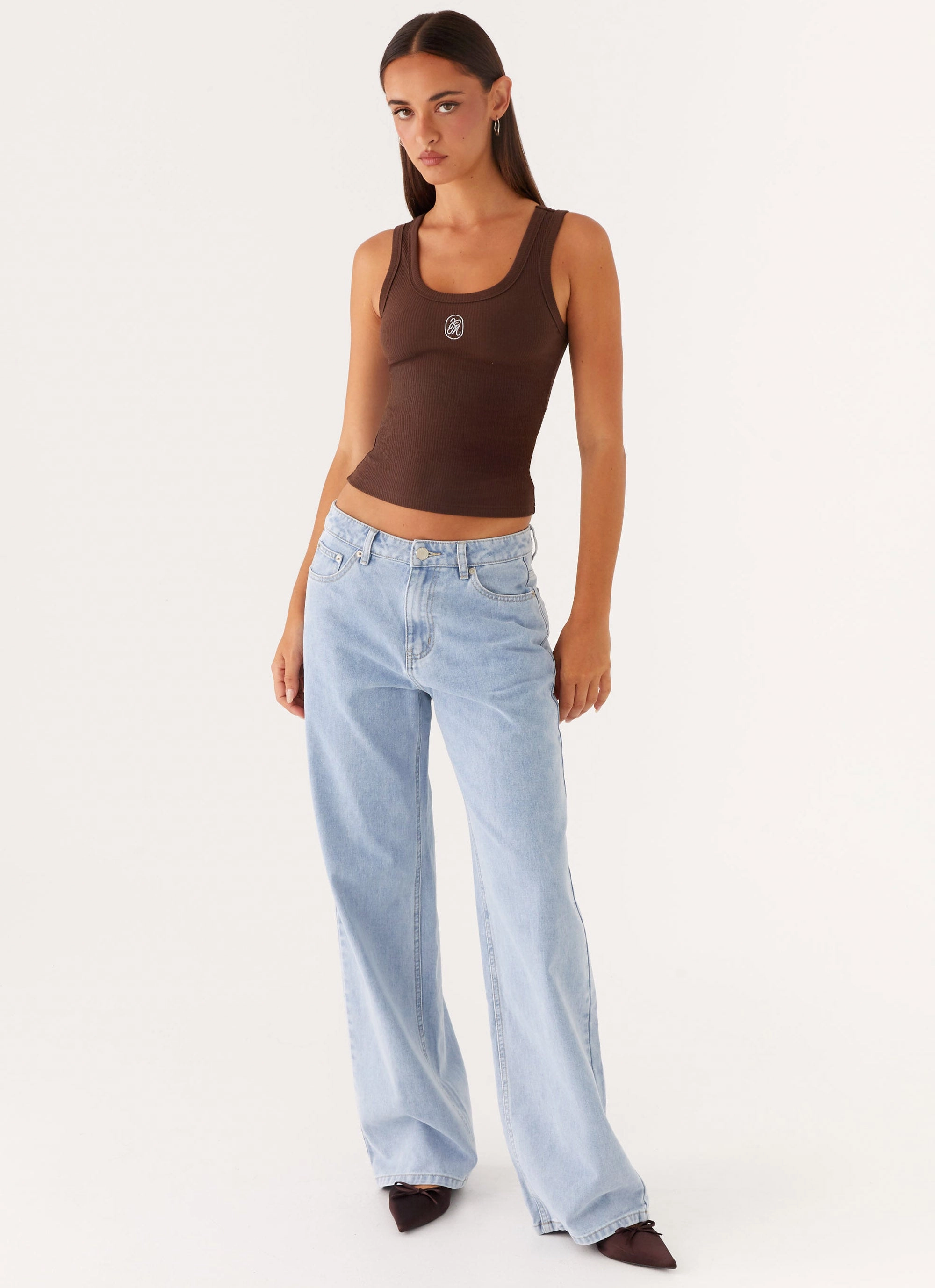 Signature Tank Top - Chocolate MoistureManagementSystem FrayResistant Fabric