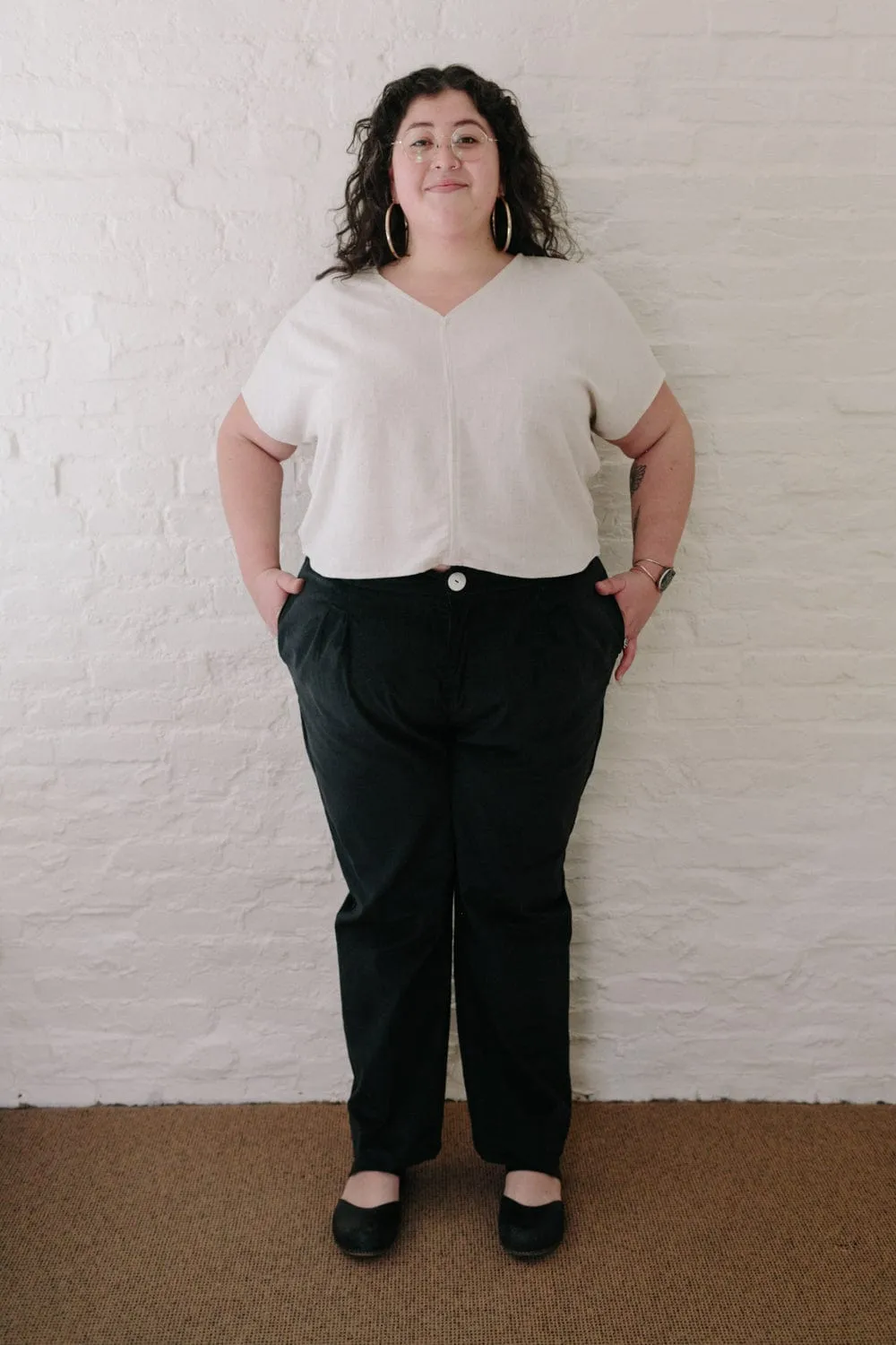 Office Attire Dolman Top in Oat Linen