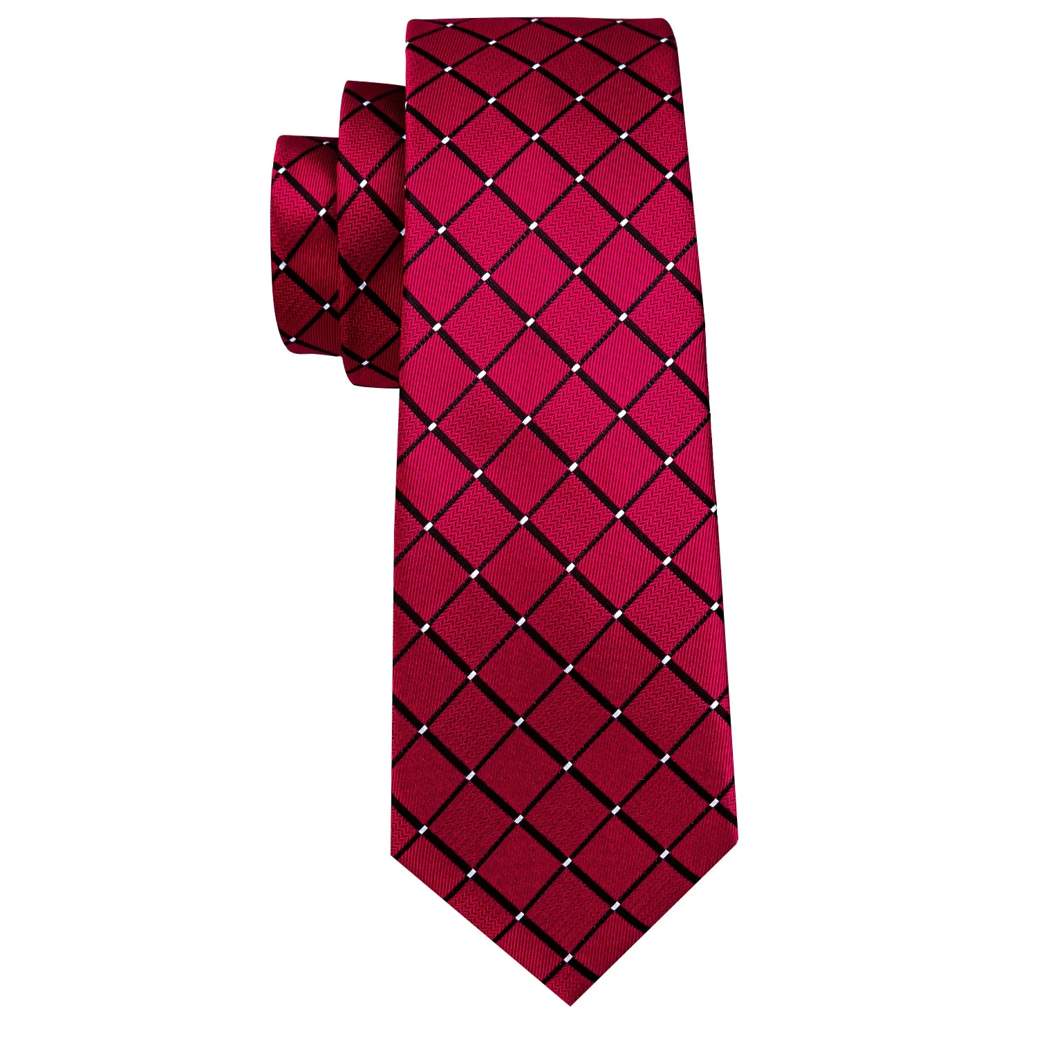 Silk Necktie Handkerchief Cufflinks Sets
