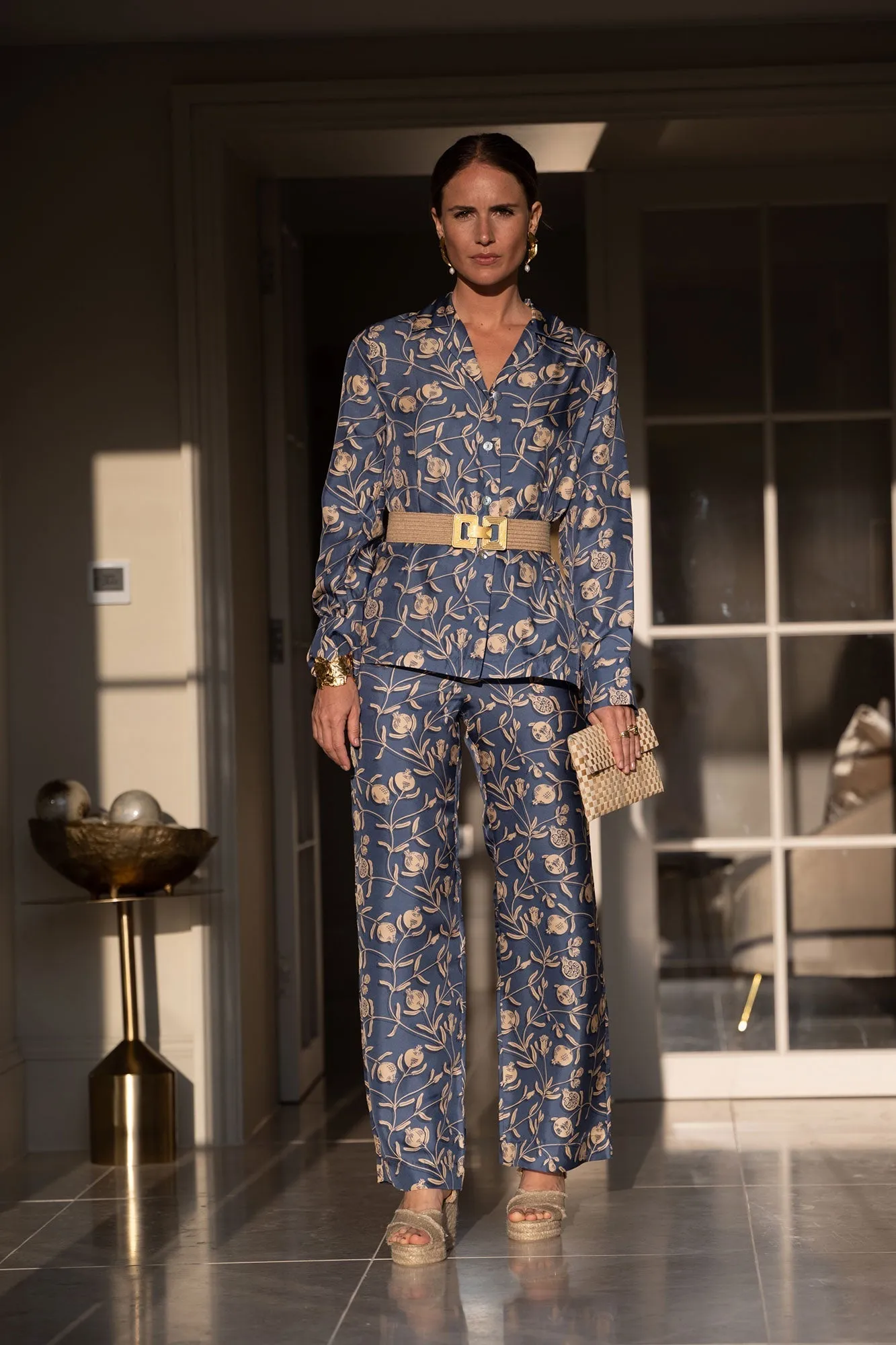 Silk Pajamas POMEGRANATE