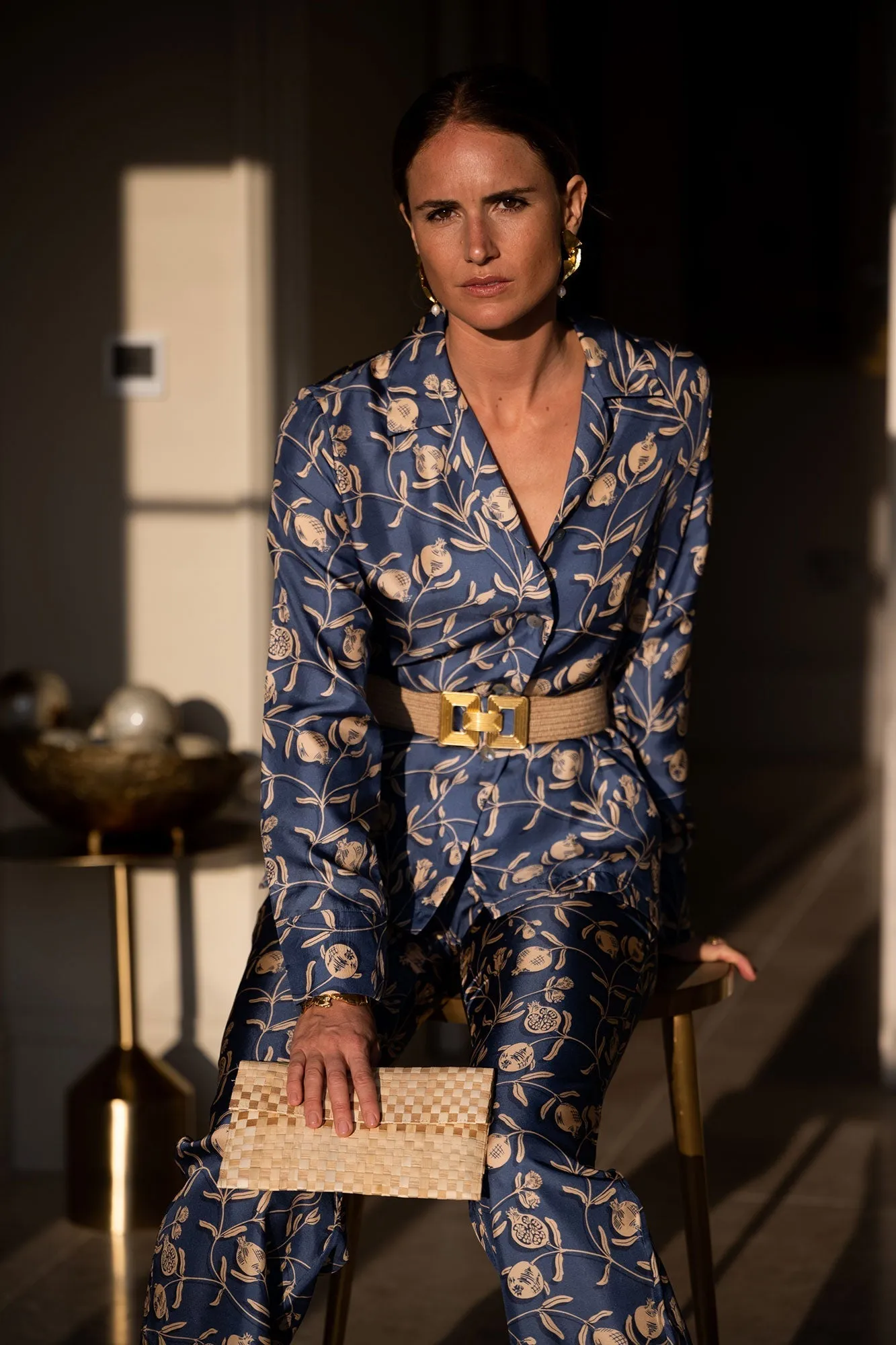 Silk Pajamas POMEGRANATE