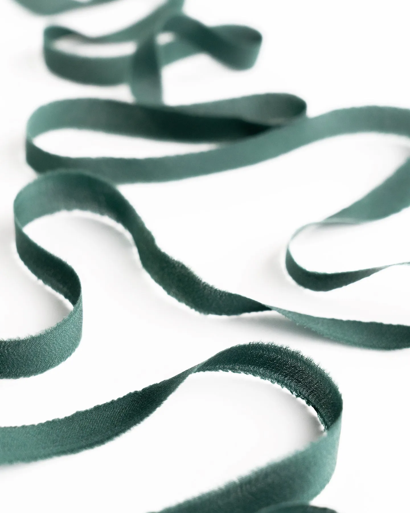 Silk Ribbon Trim in Moss