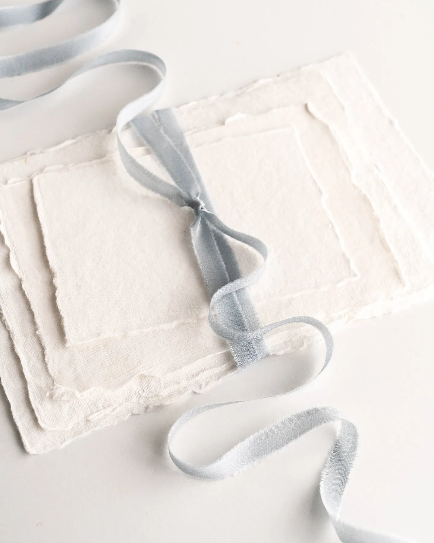 Silk Ribbon Trim in Sky