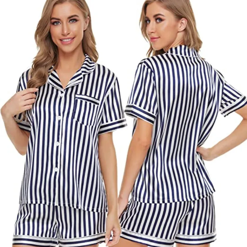 Silk Satin Short Sleeve Loungewear