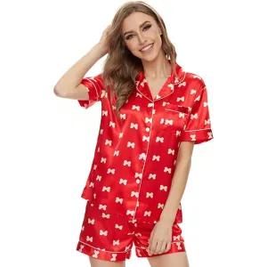 Silk Satin Short Sleeve Loungewear