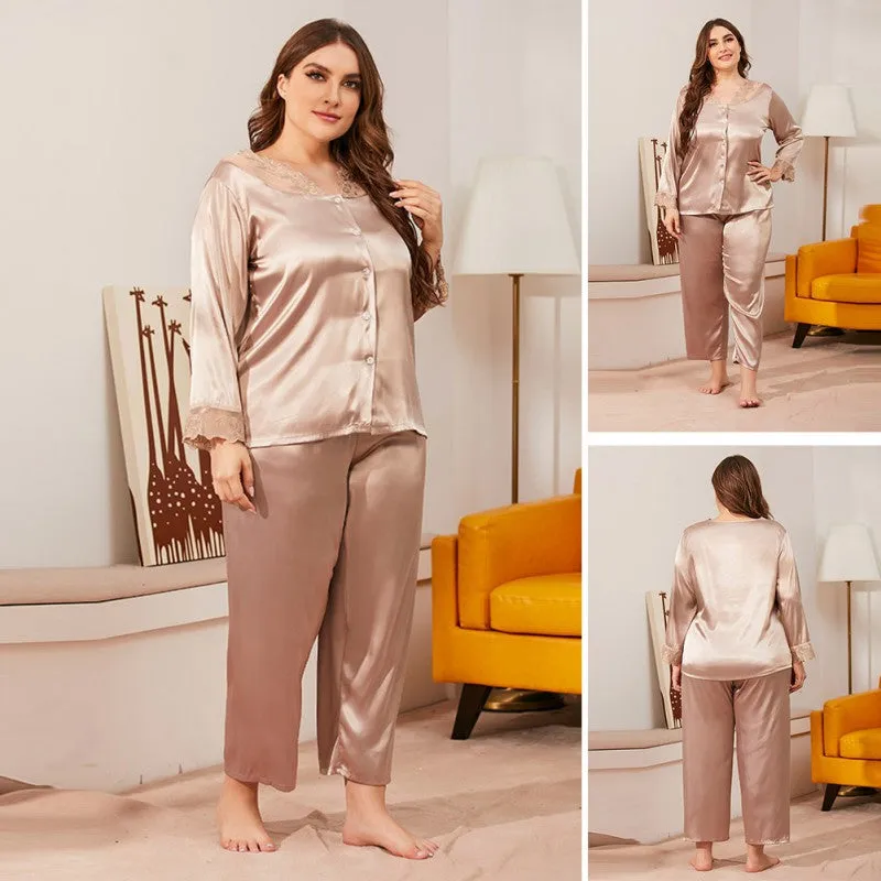 Silk Satin Sleepwear Pajama Set